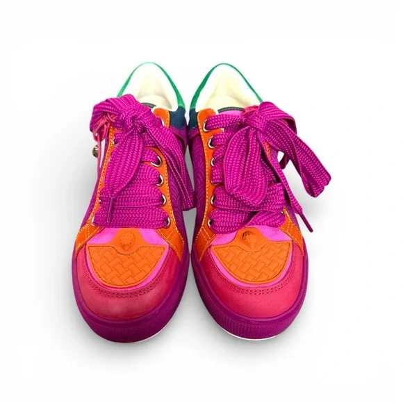 Kurt Geiger Pink and Orange Sneakers - Picture 4 of 9